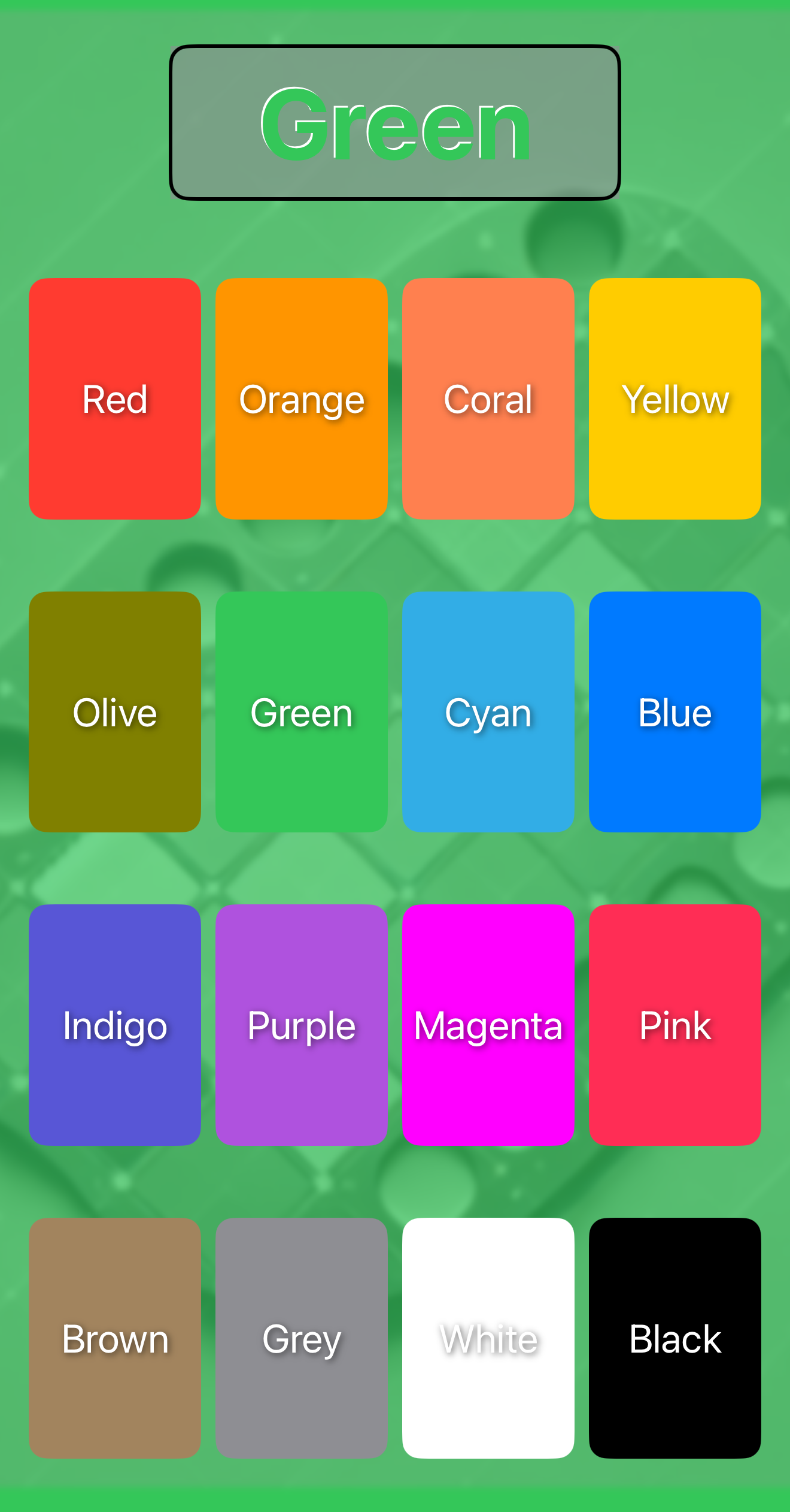 Colors Board